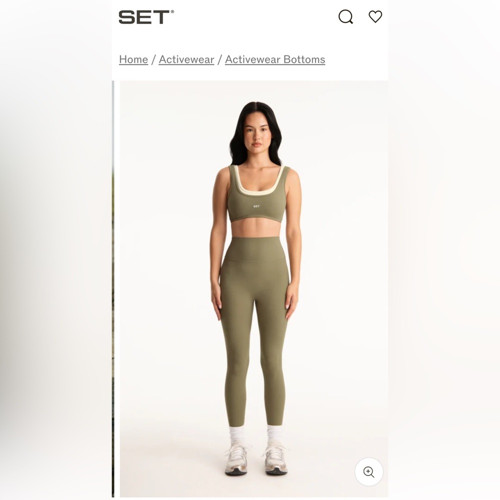 SET Active Olive Green Activewear Set